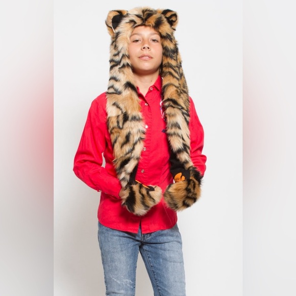 SpiritHoods Unisex youth tiger print limited edition - Picture 2 of 8